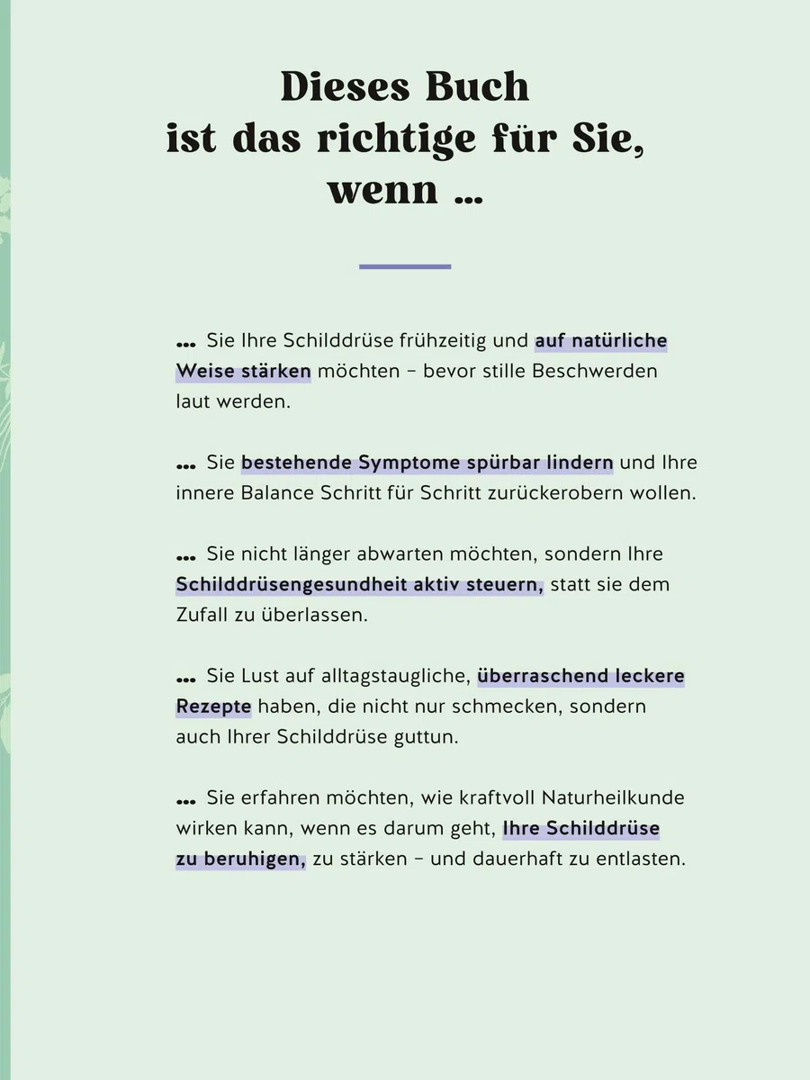 Meine Gesundheitsretter aus der Natur für eine starke Schilddrüse: Natürliche Hilfe bei Gewichtsschwankungen und Stimmungstiefs – Dein Powerplan für mehr Energie