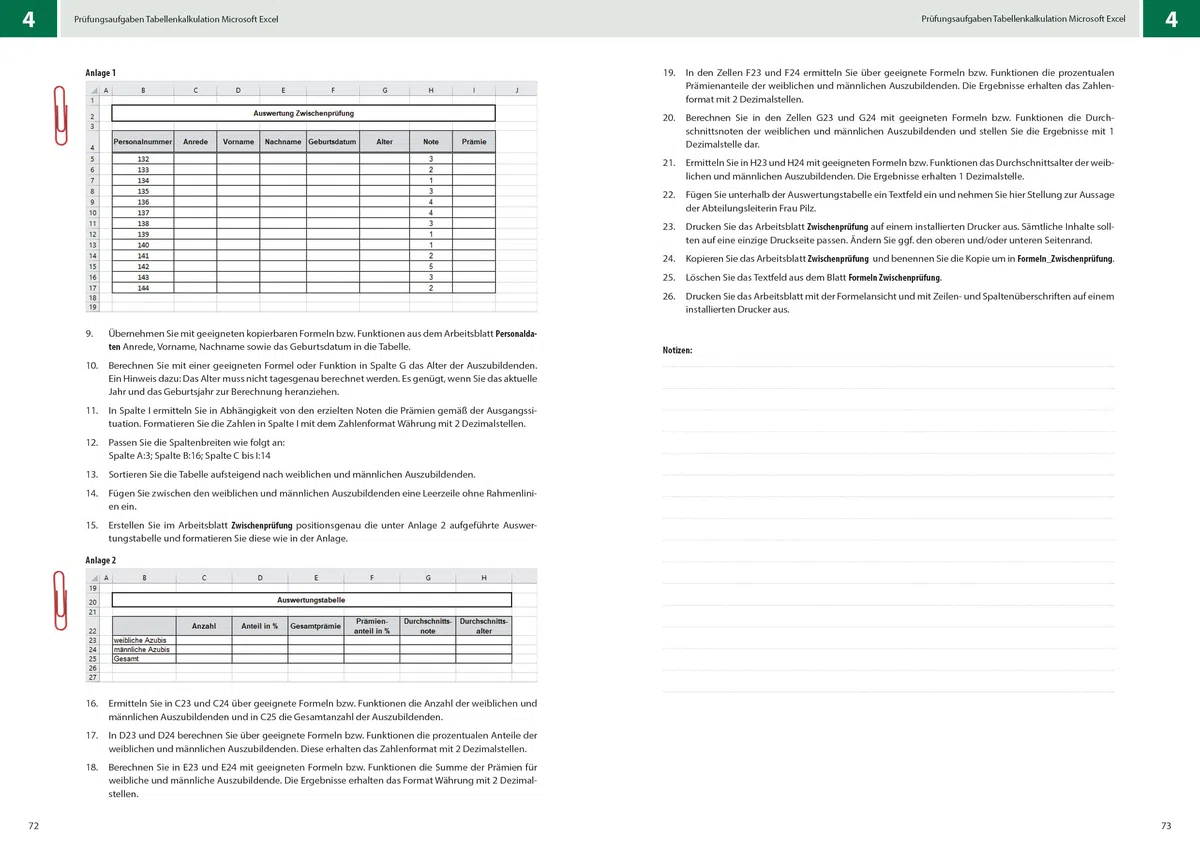 Mein Prüfungstrainer Kauffrau / Kaufmann für Büromanagement: Teil 1 der gestreckten Abschlussprüfung (Informationstechnisches Büromanagement) mit den ... Microsoft Word und Microsoft Excel