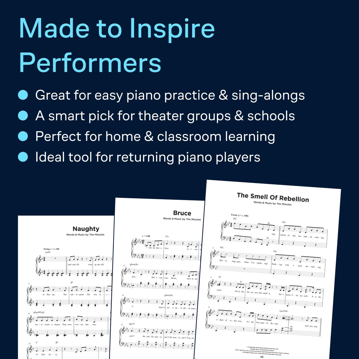 Roald Dahl's Matilda - The Musical. Schulmusicals.: Roald Dahl's Matilda - the Musical (Easy Piano)