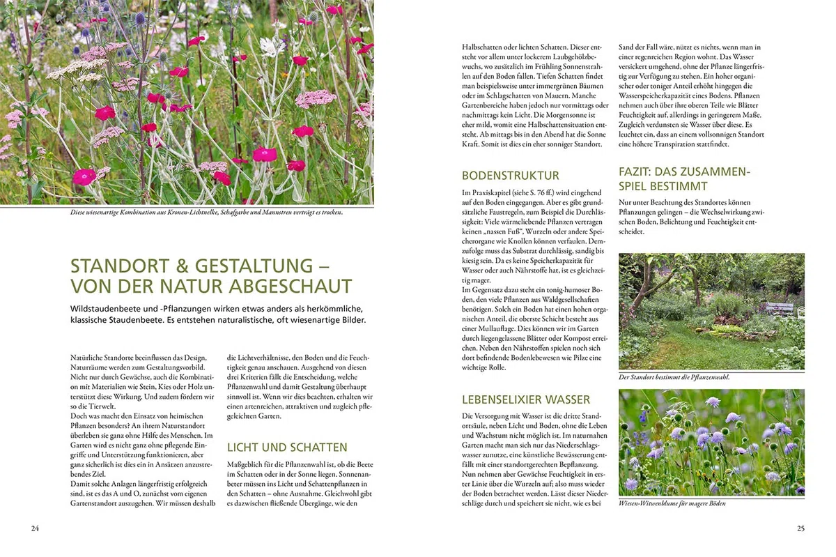 Wild & bunt: Naturnahe Gärten mit heimischen Pflanzen gestalten. Mit 20 Musterbeeten für echte Naturgärten