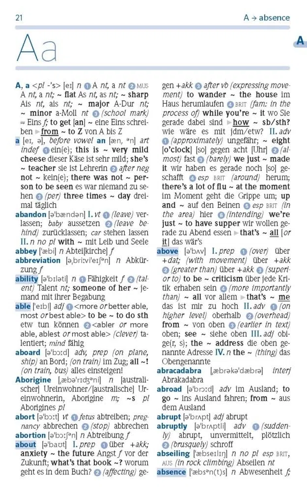 PONS Schulwörterbuch Englisch: Englisch - Deutsch und Deutsch - Englisch mit Wörterbuch-App
