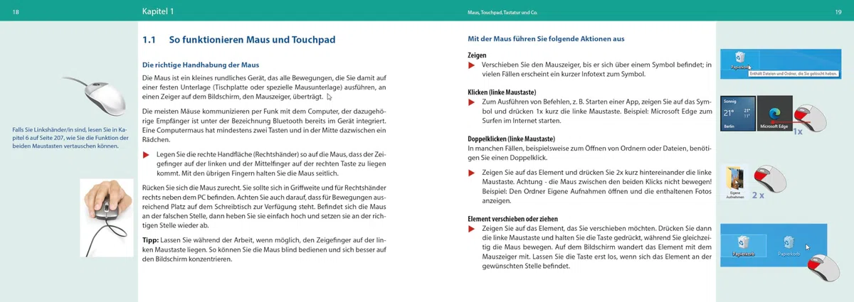 Windows 10 für Senioren: Für Einsteiger im praktischen Lernformat vor die Tastatur legen. Leicht verständlich, in großer Schrift & komplett in Farbe!