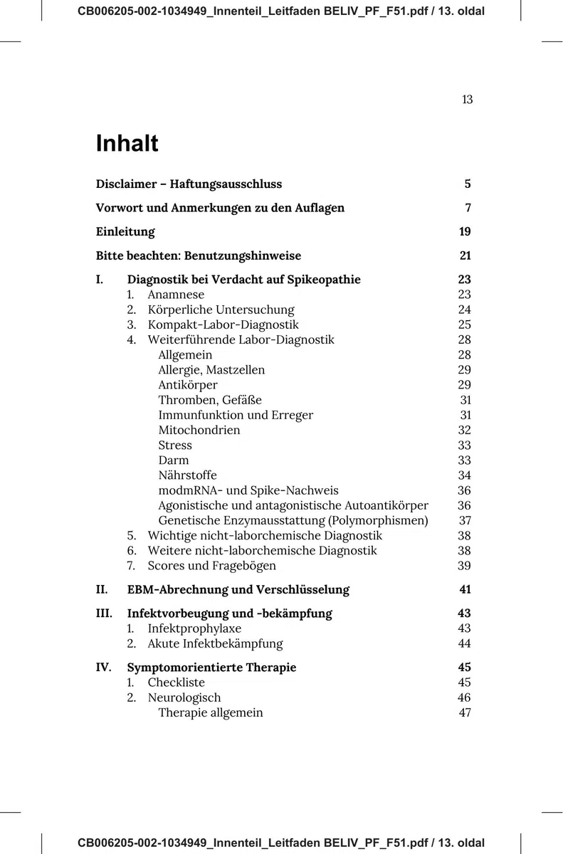 Leitfaden Diagnostik Therapie Post-Covid and Post-Vac-Syndrom, Spikeopathie | Praktische Anleitungen für Therapeuten aus einem ärztlichen Netzwerk