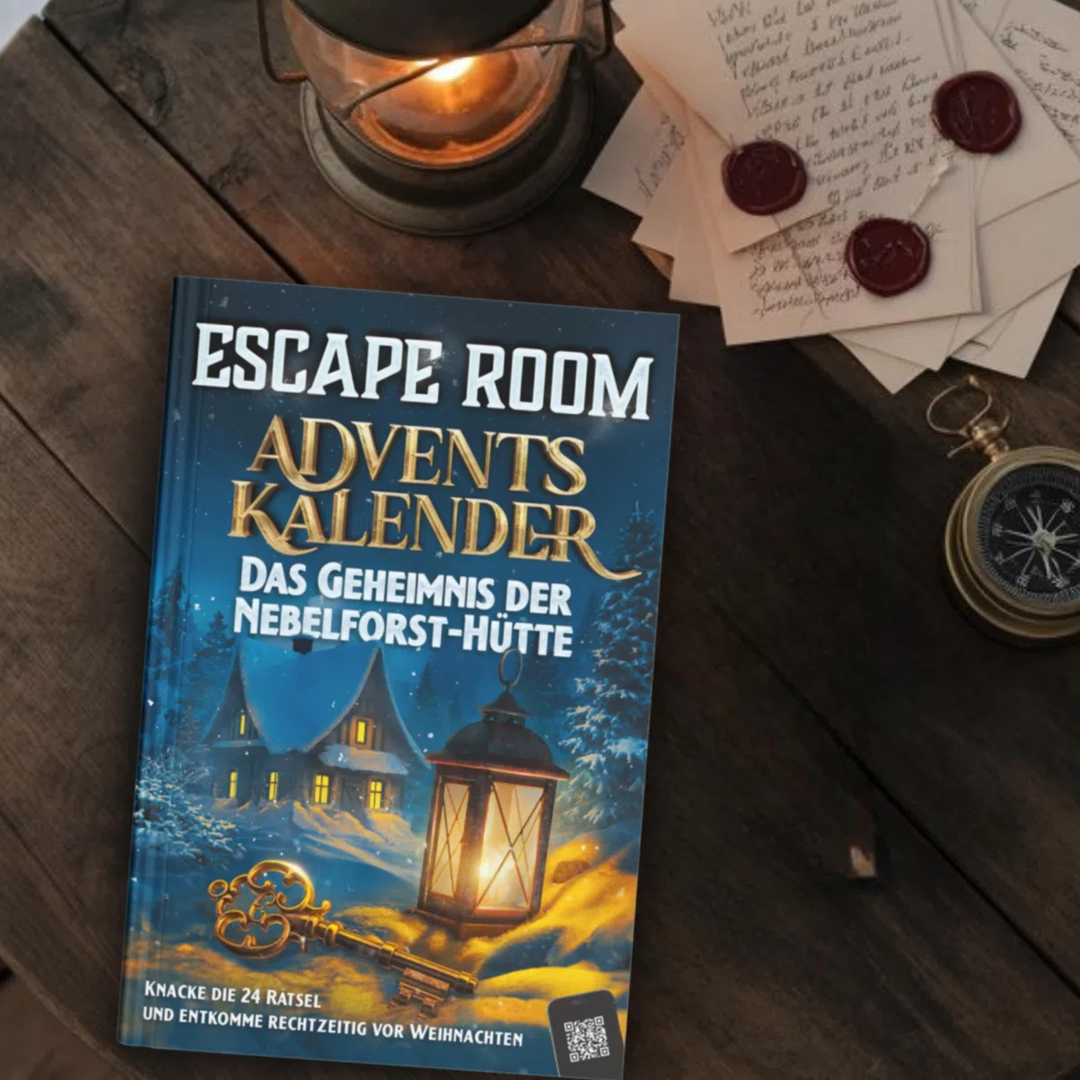 Escape Room Adventskalender: Das Geheimnis der Nebelforst-Hütte: Knacke die 24 Rätsel und entkomme rechtzeitig vor Weihnachten | Der Rätsel Adventskalender für Erwachsene und Teenager