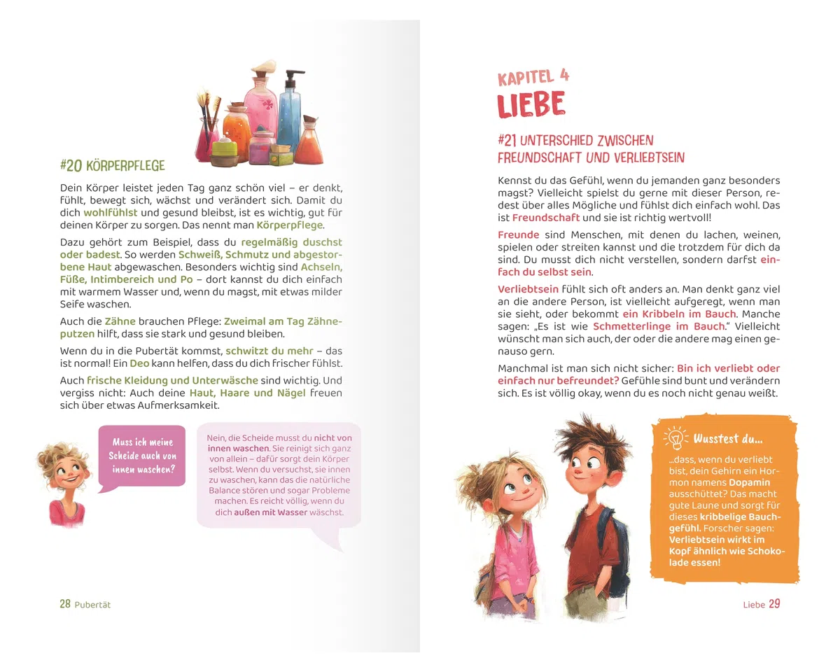 Peinlich war gestern! Aufklärung ab 8 Jahren mit 63 spannenden Fakten: Ein kindgerechtes Aufklärungsbuch für Mädchen und Jungen – über Körper, Gefühle, Pubertät und Selbstwert