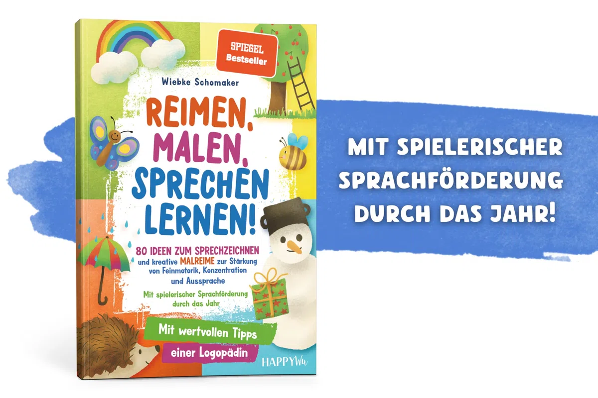 Reimen, Malen, Sprechen lernen! 80 Ideen zum Sprechzeichnen und kreative Malreime zur Stärkung von Feinmotorik, Konzentration und Aussprache: Mit ... durch das Jahr (Starke Sprache)