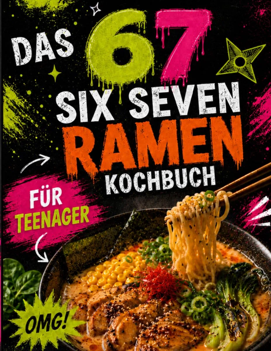 Das 67 SIX SEVEN Ramen-Kochbuch für Teenager – Einfache, geniale & vielseitige Ramen-Rezepte für japanische Nudelsuppen: Leicht gemacht, schnell und unglaublich lecker!