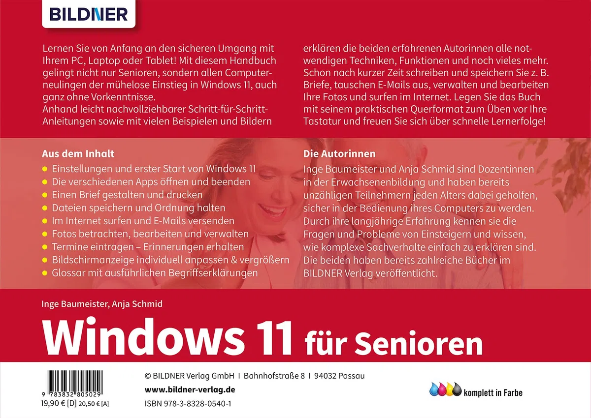 Windows 11 für Senioren: Für Einsteiger im praktischen Lernformat vor die Tastatur legen. Leicht verständlich, in großer Schrift & komplett in Farbe!