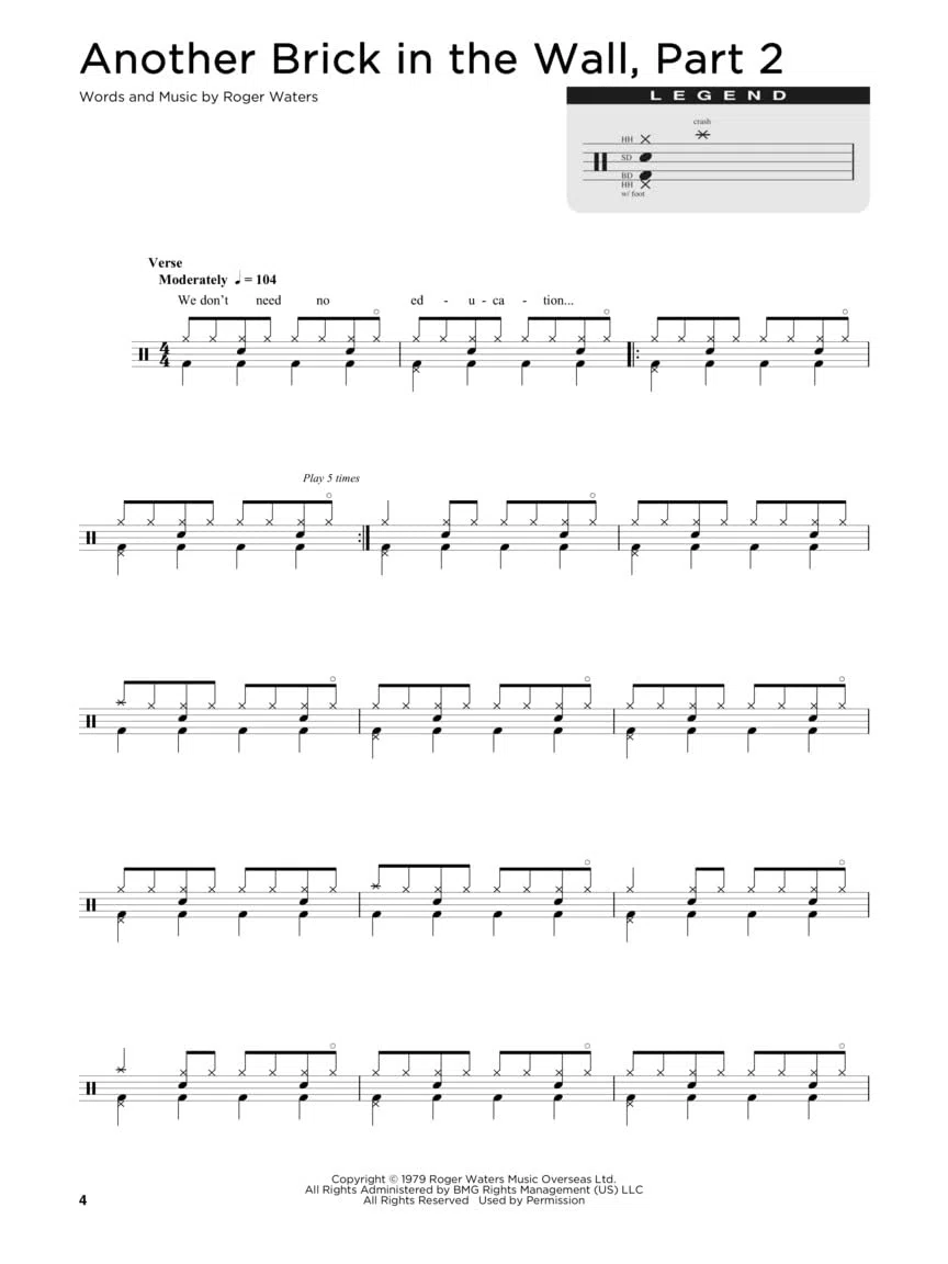 Simple Songs: The Easiest Easy Drum Songbook Ever | 50 Einfache Schlagzeugnoten für Anfänger | Schlagzeug Notenbuch mit Rock Pop Klassiker | Schlagzeug lernen mit beliebten Songs leicht gemacht