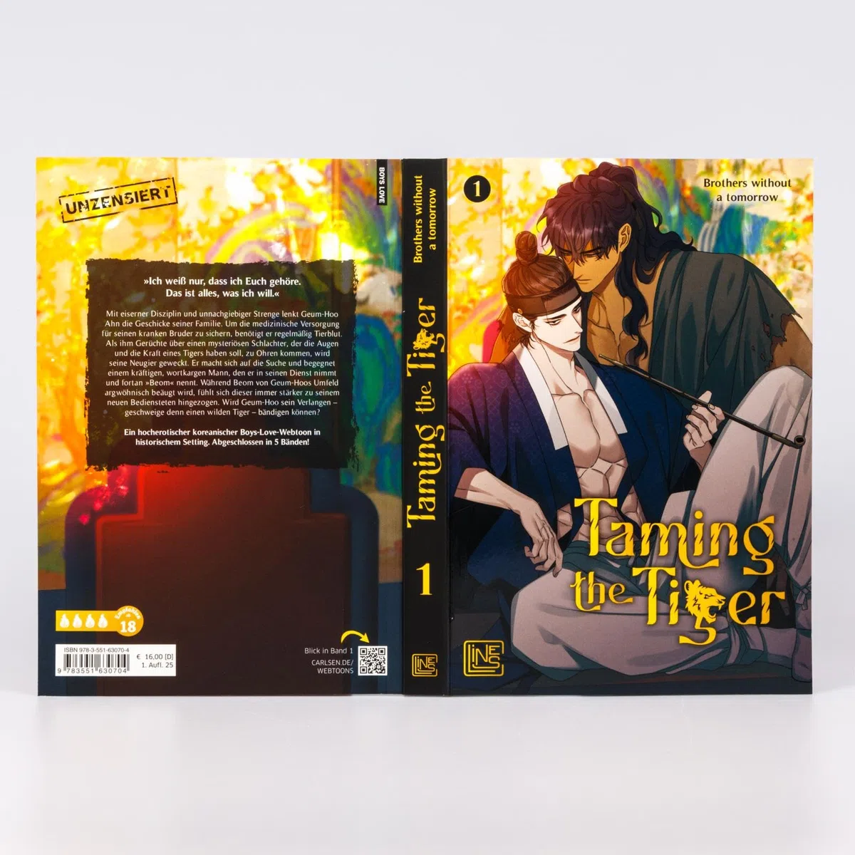 Taming the Tiger 1: Unzensierter Boys-Love-Manhwa für Erwachsene über eine riskante Liebe im alten Korea – limitierte Auflage mit Photocard
