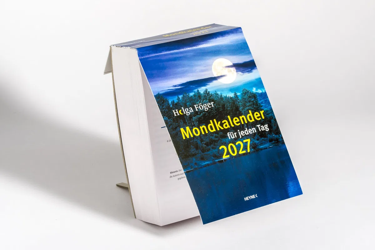 Mondkalender für jeden Tag 2027: Tages-Abreißkalender – perforierte Seiten – zum Aufstellen oder Aufhängen – 13,0 x 18,5 cm