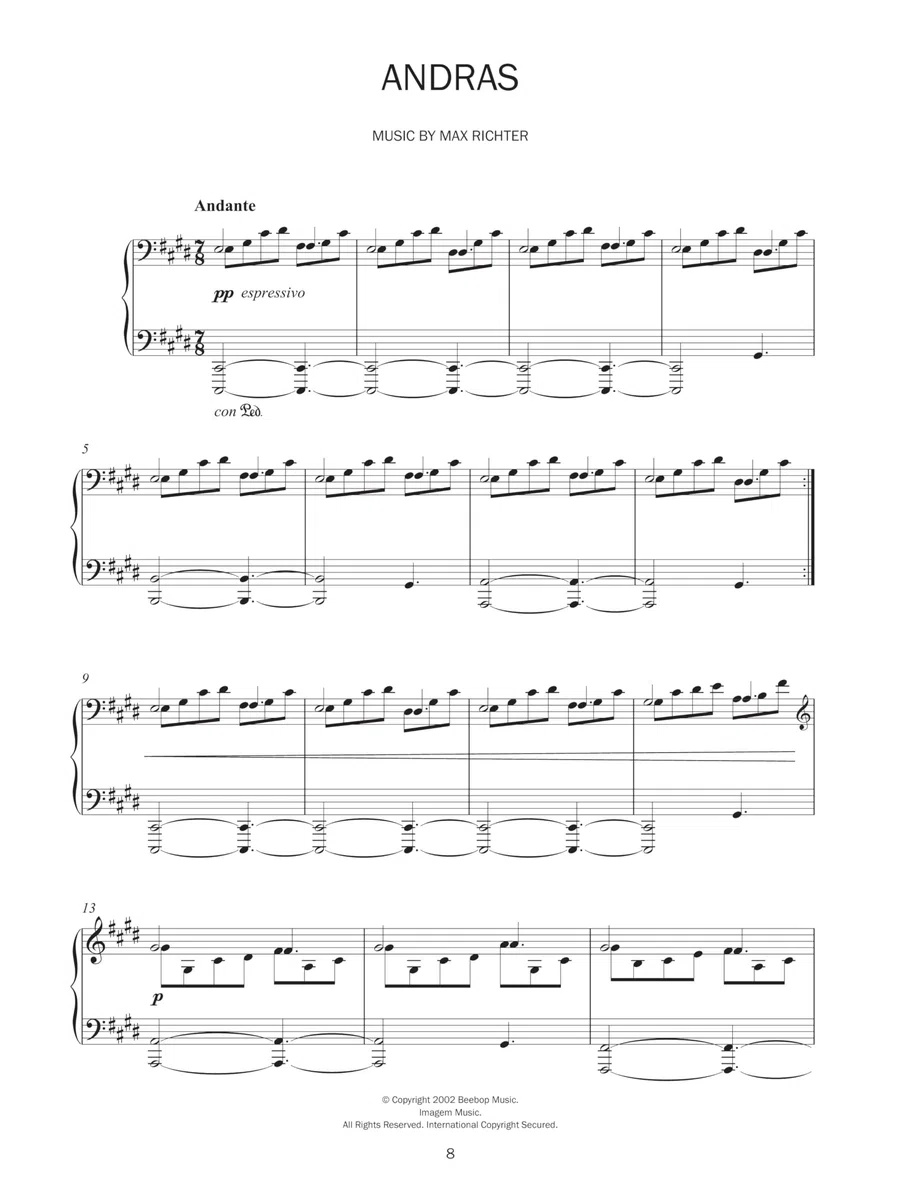 Piano Works | Notenbuch für Klavier-Solos für Fortgeschrittene | Songbook mit zeitgenössischer klassische Klaviermusik zum Lernen, für Auftritte und zur Erkundung des modernen Repertoires