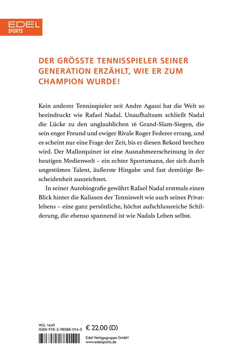 Rafa – Mein Weg an die Spitze: Die Autobiografie von Tennis-Legende Rafael Nadal