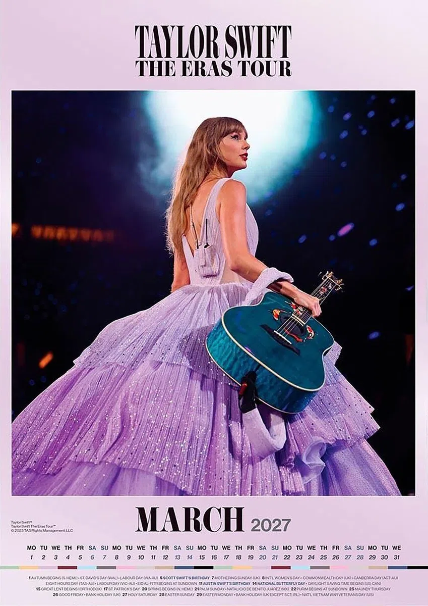 Taylor Swift 2027 – A3-Posterkalender: Original BrownTrout-Kalender [Mehrsprachig] [Kalender]