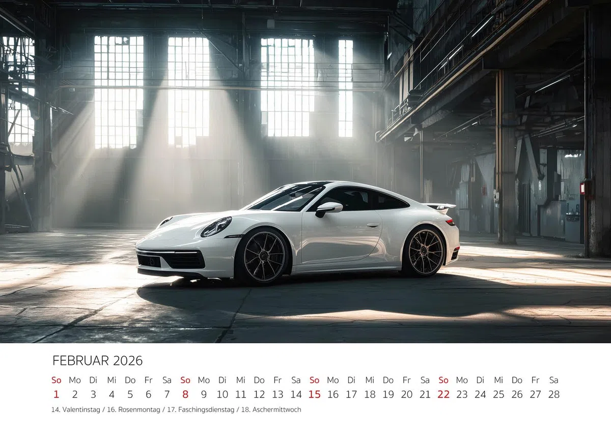 Edition Seidel Premium Kalender Der Elfer 2026 Format DIN A3 Wandkalender Autokalender Auto Sportwagen 911