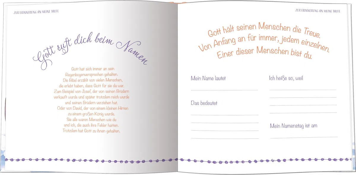 Meine Bibel zur Taufe. Mit Kindern die Bibel entdecken und christliche Kindergeschichten kennenlernen. Schönes Geschenk zur Taufe oder Patengeschenk zur Taufe. Für Kinder ab 2 Jahren
