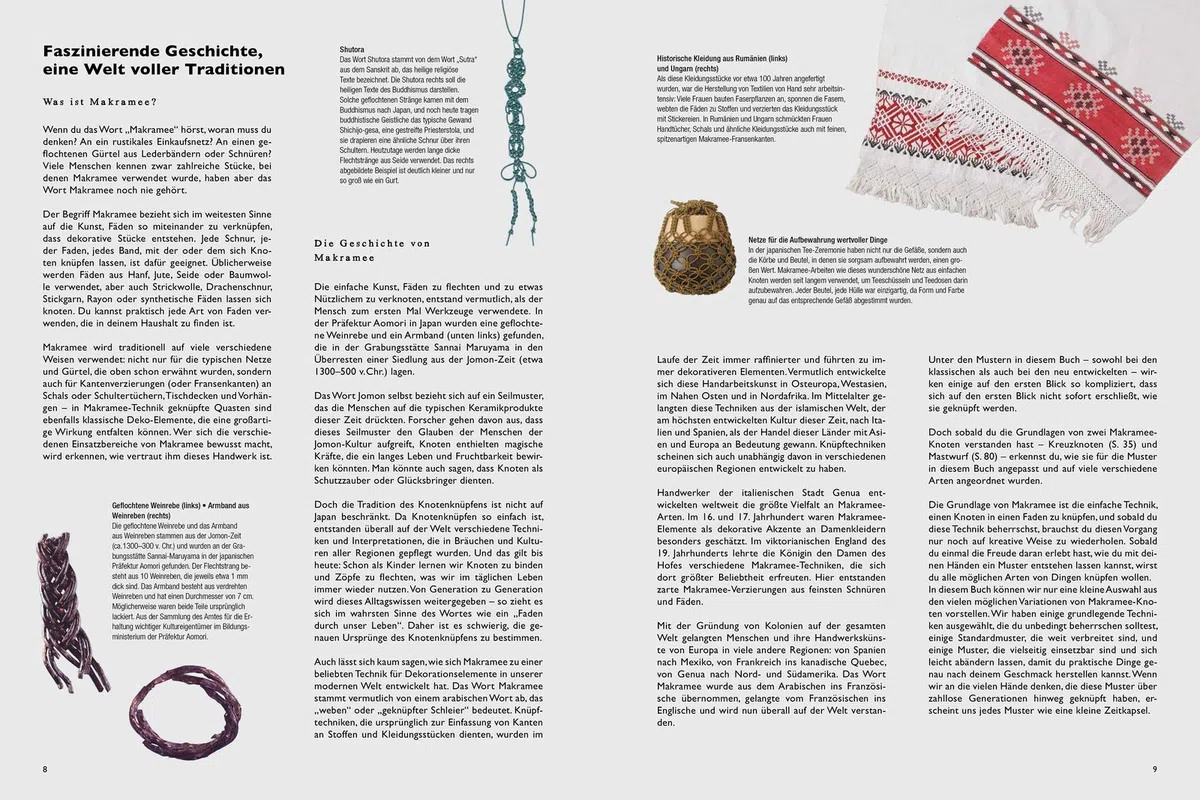 Makramee - Das große Buch der Muster: Über 70 verschiedene Knoten und Muster - mit 33 DIY-Projekten