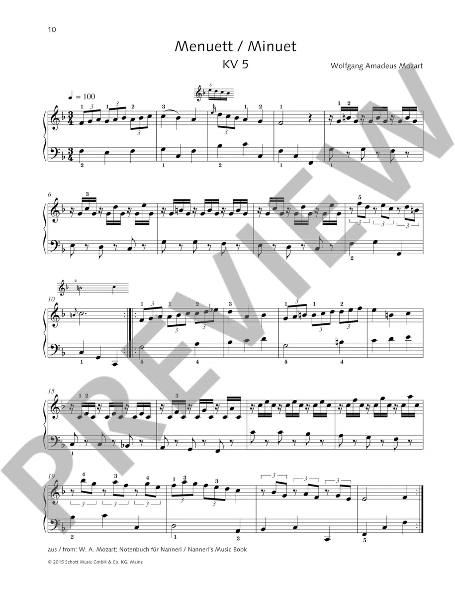 Mein erster Mozart: Die leichtesten Klavierwerke von W.A. Mozart. Klavier. (Easy Composer Series)