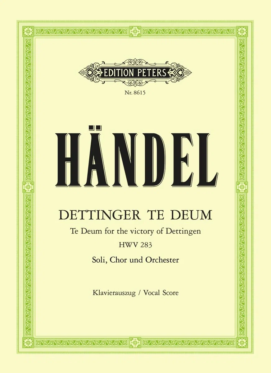 Dettingen Te Deum: Urtext (Eberhard), deutsch/englisch (Edition Peters)