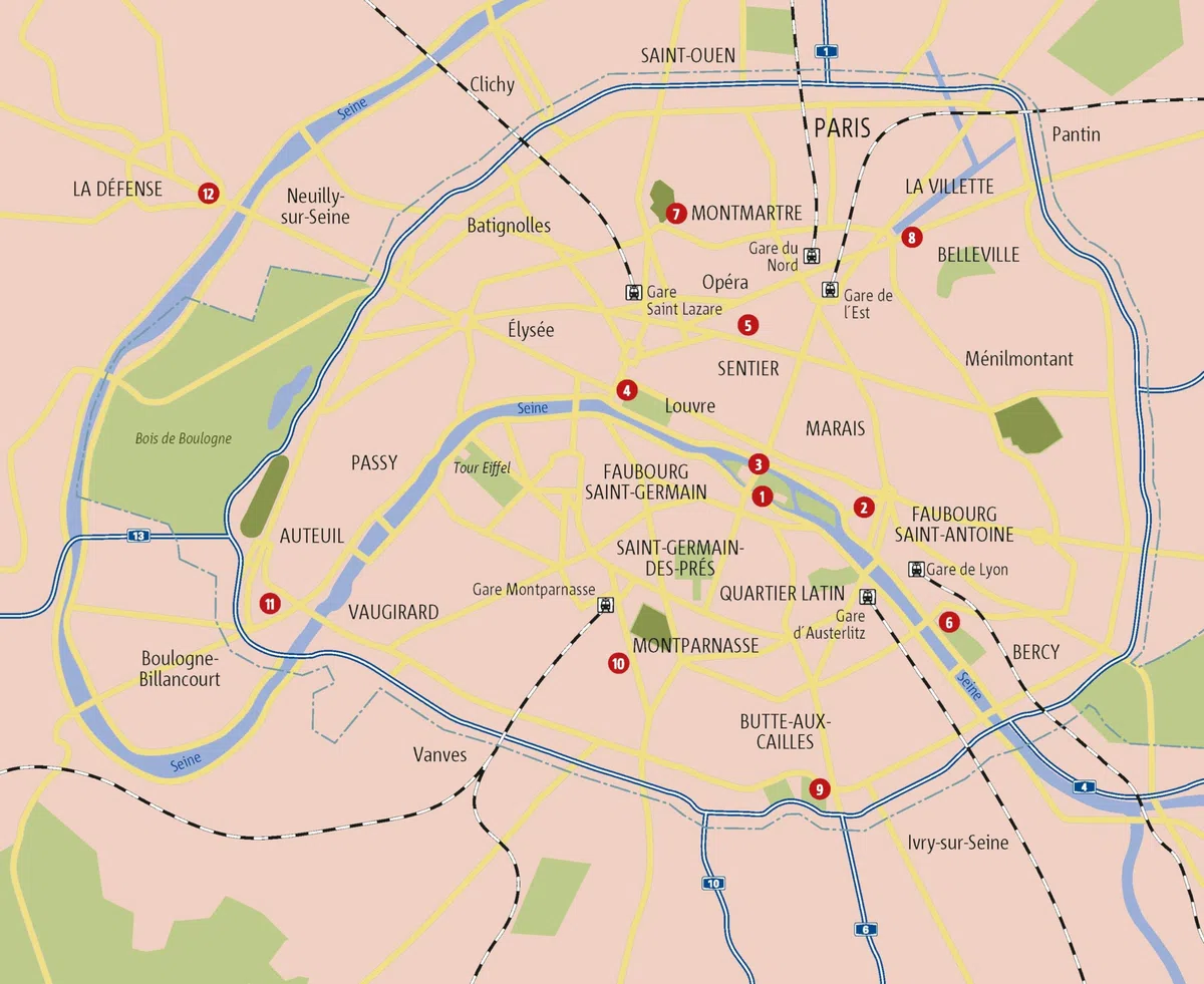 Zu Fuß durch Paris: Die Stadt mit allen Sinnen erleben – 12 entspannte Spaziergänge zu Sehenswürdigkeiten und verborgenen Schätzen