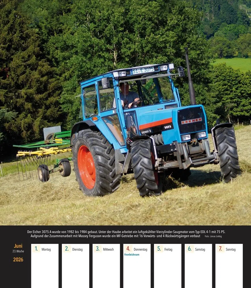 Eicher Traktoren 2026 Wochenkalender