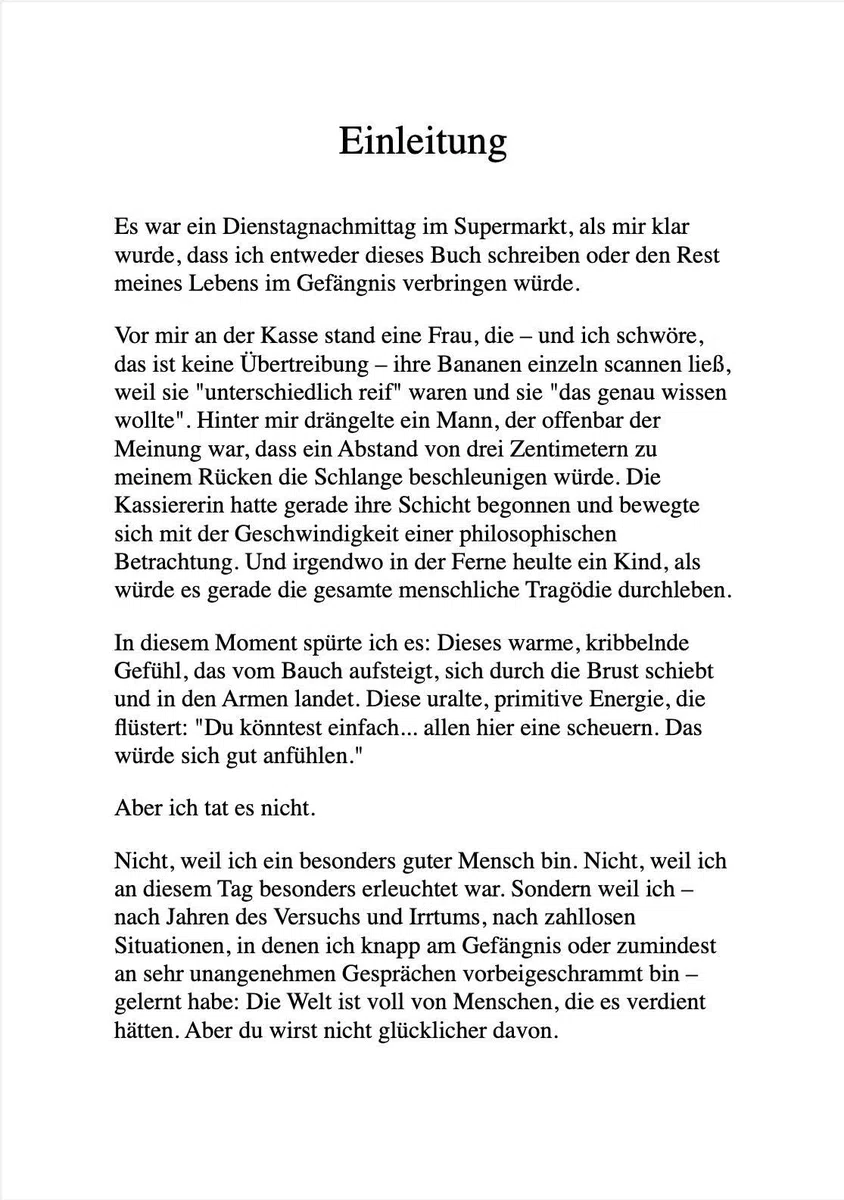 ZEN UND DIE KUNST, DEN LEUTEN NICHT AUF DIE SCHNAUZE ZU HAUEN: Emotionale Selbstkontrolle für Fortgeschrittene