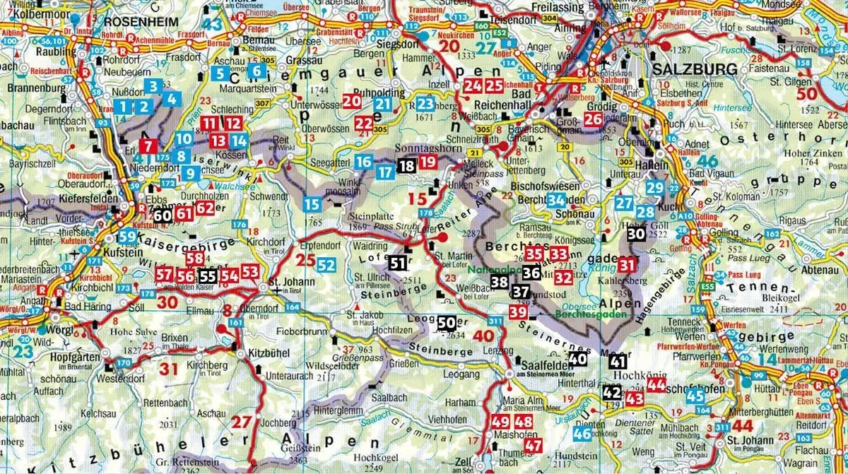 Berchtesgadener und Chiemgauer Alpen Skitourenführer: mit Kaisergebirge und Steinbergen. 62 Skitouren mit GPS-Tracks (Rother Skitourenführer)