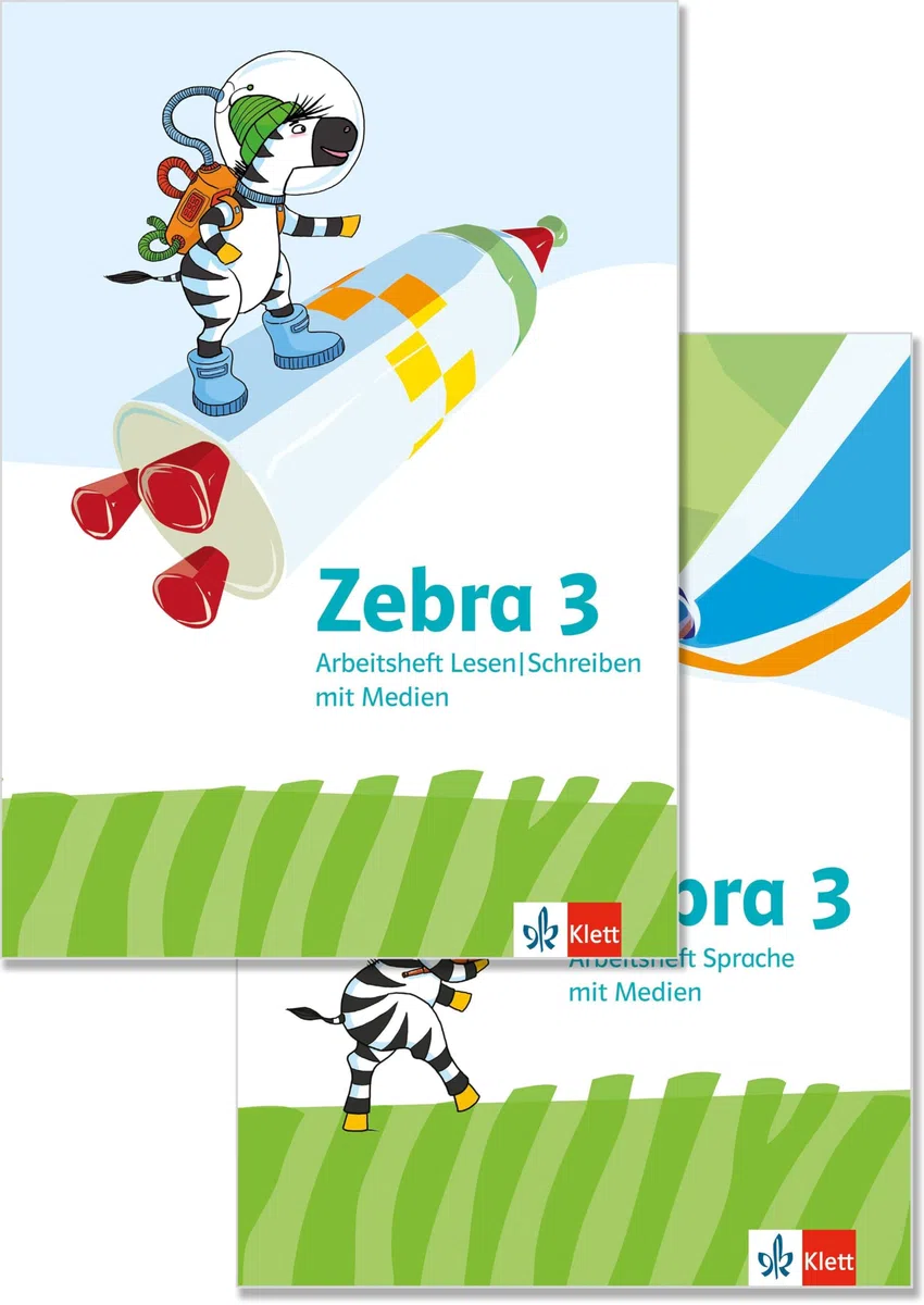Zebra 3: Paket: Arbeitsheft Sprache, Arbeitsheft Lesen/Schreiben Klasse 3 (Zebra. Ausgabe ab 2024)