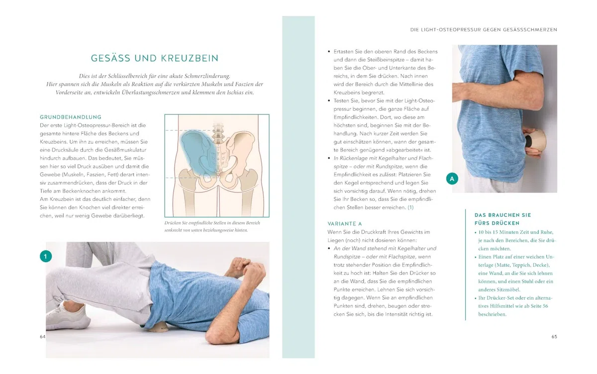 Ischias & ISG-Schmerzen selbst behandeln: Rückenschmerzen lindern – Selbsthilfe bei Ischias & Piriformis-Syndrom