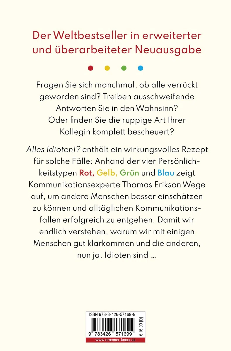 Alles Idioten!?: Endlich verstehen, wie andere ticken | Der Weltbestseller »Surrounded by Idiots« in erweiterter Neuausgabe