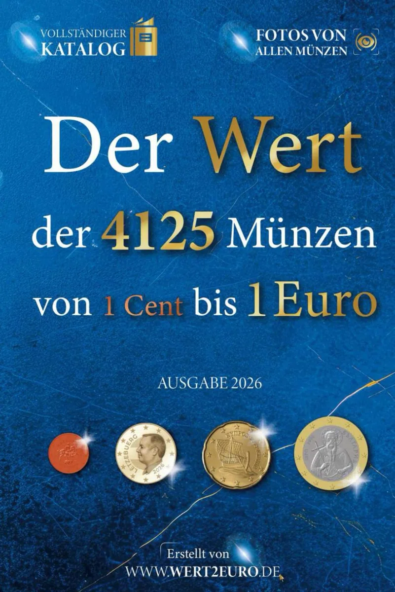 Der Wert der 4125 Münzen von 1 Cent bis 1 Euro (Der Wert der Euro-Münzen)