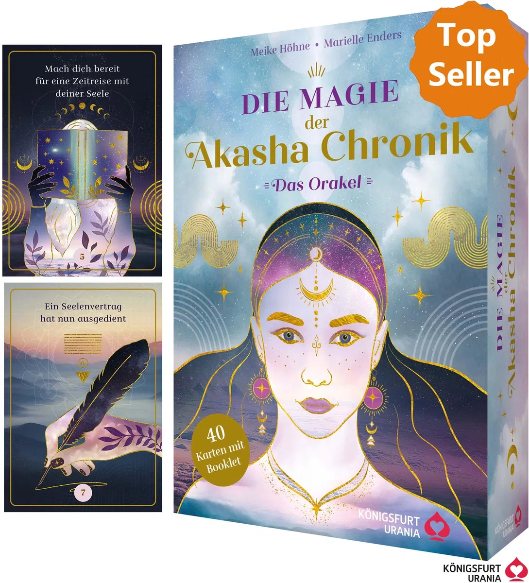 Die Magie der Akasha Chronik - Das Orakel - 40 Orakelkarten und 160-seitiges Booklet