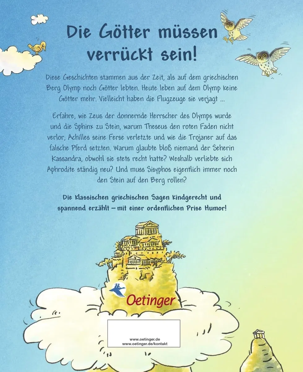 Griechische Sagen für Kinder: Klassische griechische Sagen spannend und humorvoll nacherzählt von Dimiter Inkiow für Kinder ab 5 Jahren (Griechische Mythologie für Kinder)