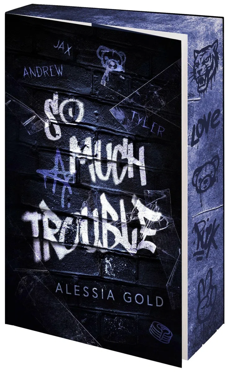 So much Trouble: Andrew, Jax & Tyler (Spicy MMM-Romance mit Found Family und Age Gap) Mit wunderschönem limitierten Farbschnitt