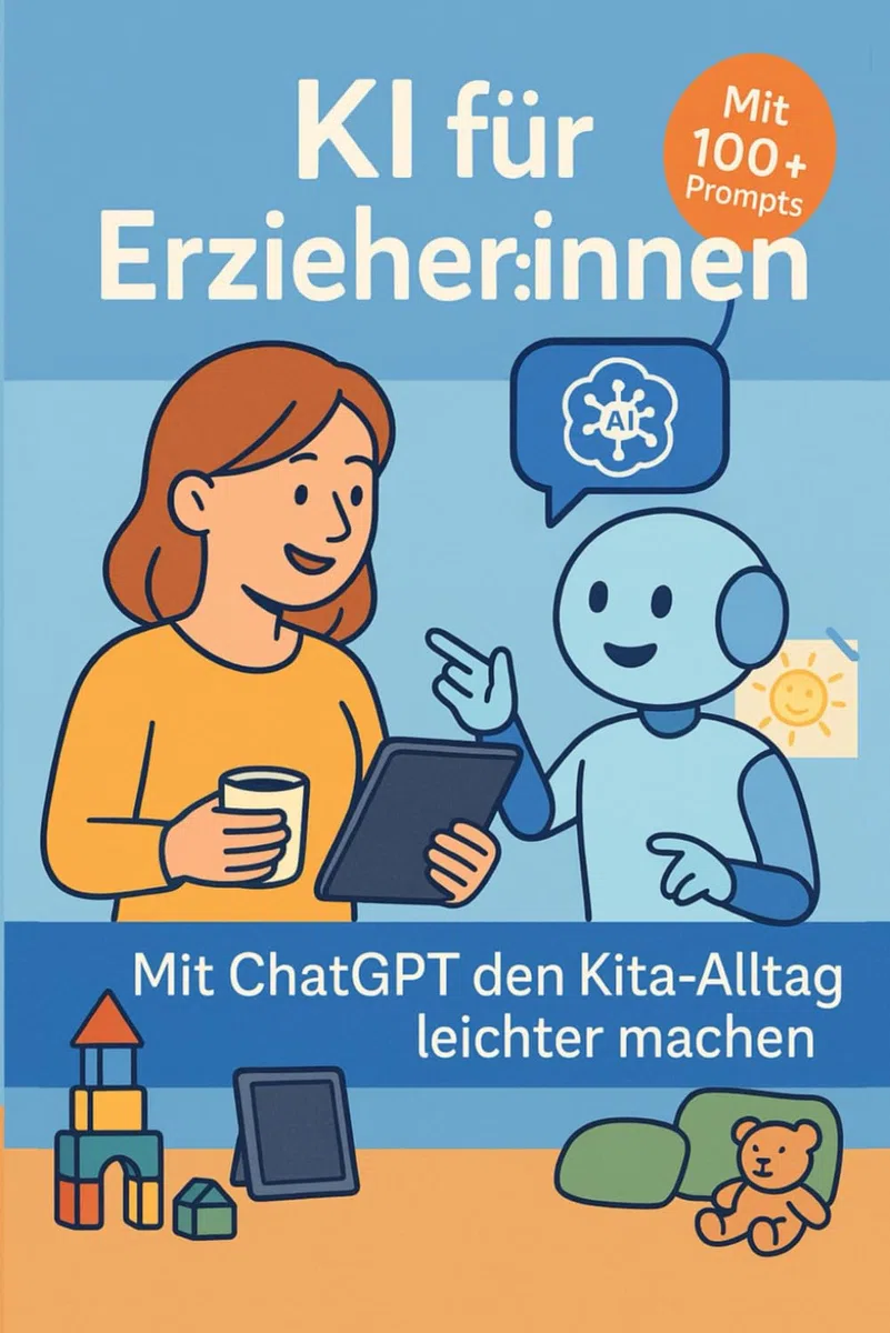 KI & ChatGPT in der Kita – Ratgeber für Erzieher:innen mit 100+ Prompts & Vorlagen: ChatGPT für Erzieher:innen – Elternbriefe, Wochenpläne, Doku & mehr mit KI erstellen (KI-Berufsratgeber)
