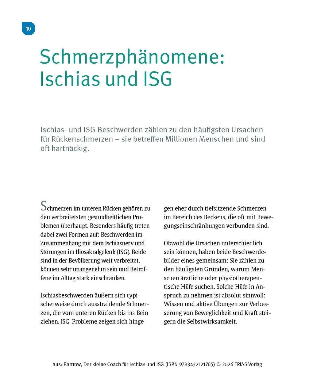 Der kleine Coach für Ischias und ISG: Die besten Übungen gegen Schmerzen und Steifigkeit