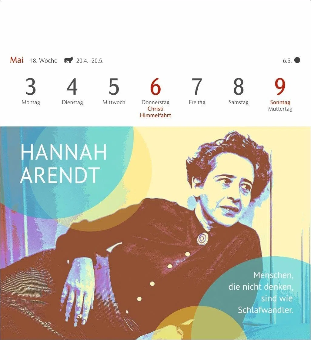 Starke Frauen Postkartenkalender 2027 - Kalender mit 53 Karten: Jede Woche ein kluges Zitat von mutigen Frauen! Kalender zum Aufstellen für die wöchentliche Portion Inspiration