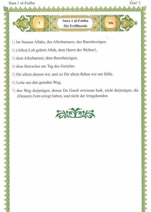 Der Koran, Quran auf Deutsch übersetzt von Frank Bubenheim