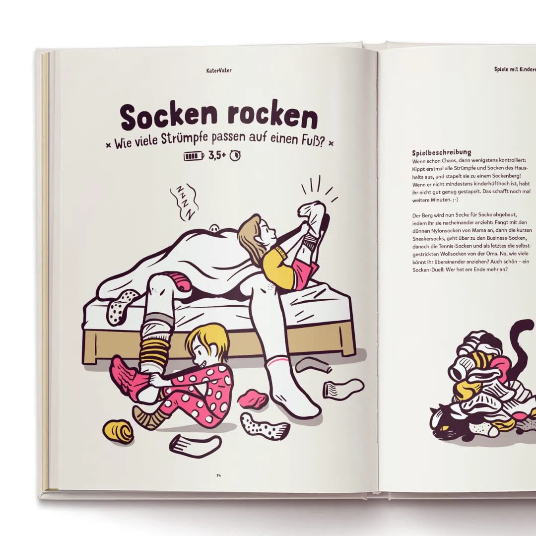 Kater Vater: 40 Papa-Kind-Spiele im Liegen – Für übermüdete Papas und hellwache Kinder.