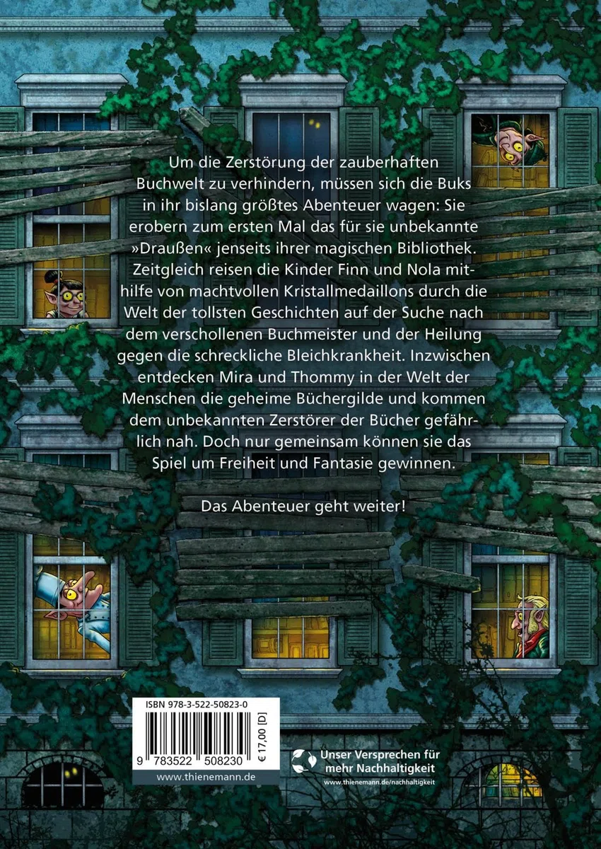 Die magische Bibliothek der Buks 2: Das verfluchte Medaillon: Spannend-skurriles Fantasy-Abenteuer über die Macht der Bücher (2)