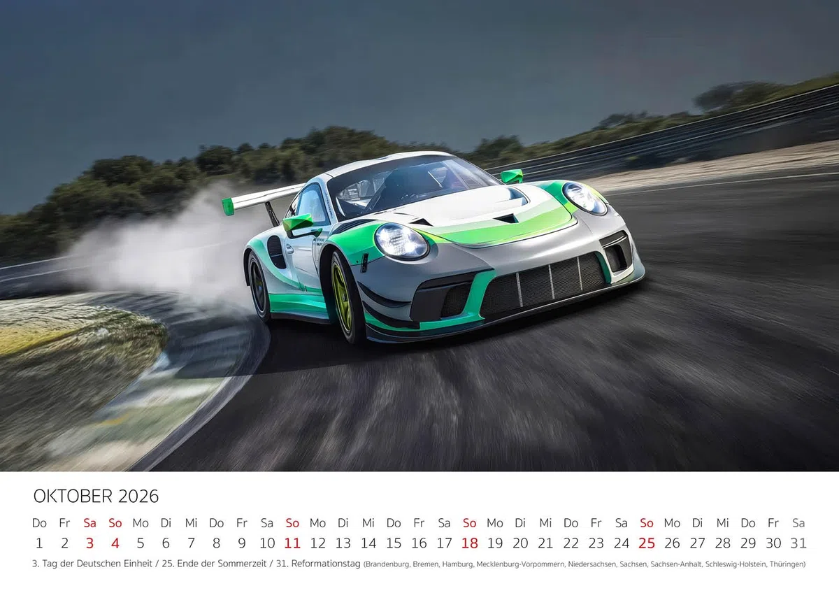 Edition Seidel Premium Kalender Der Elfer 2026 Format DIN A3 Wandkalender Autokalender Auto Sportwagen 911