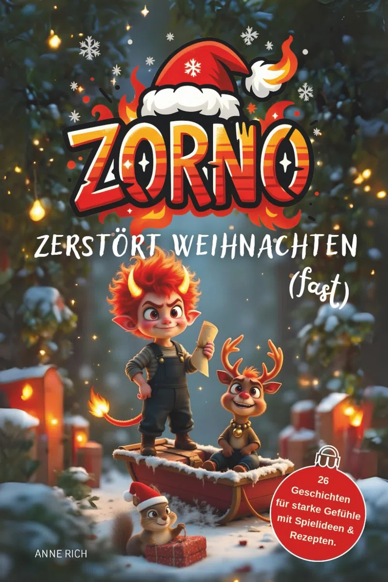 ZORNO - Zerstört Weihnachten (fast): Adventskalender Buch für Kinder mit 26 Geschichten für starke Gefühle mit Spielideen & Rezepten. (Die Gefühle-Abenteuer, Band 2)
