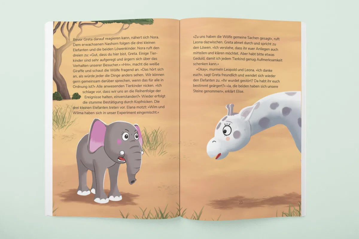 Greta und die Giraffensprache 3 – Anschauliche Tiergeschichten zur Gewaltfreien Kommunikation für Kinder: Über Gefühle sprechen, Bedürfnisse verstehen ... Kommunikation für Kinder, Band 3)