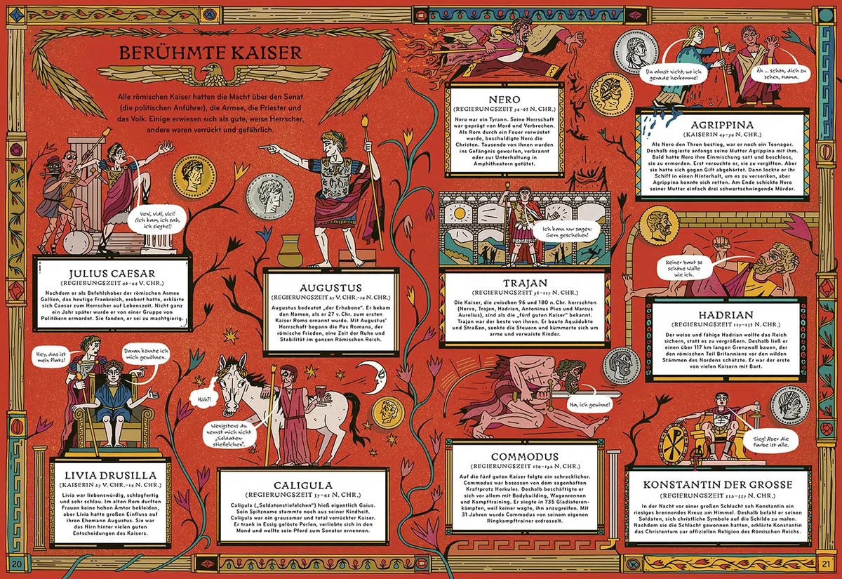 Mythen, Götter und Gladiatoren im Alten Rom: Kindercomic ab 8 Jahren über römische Mythologie, Gladiatoren, Kaiser & das Leben im Imperium Romanum