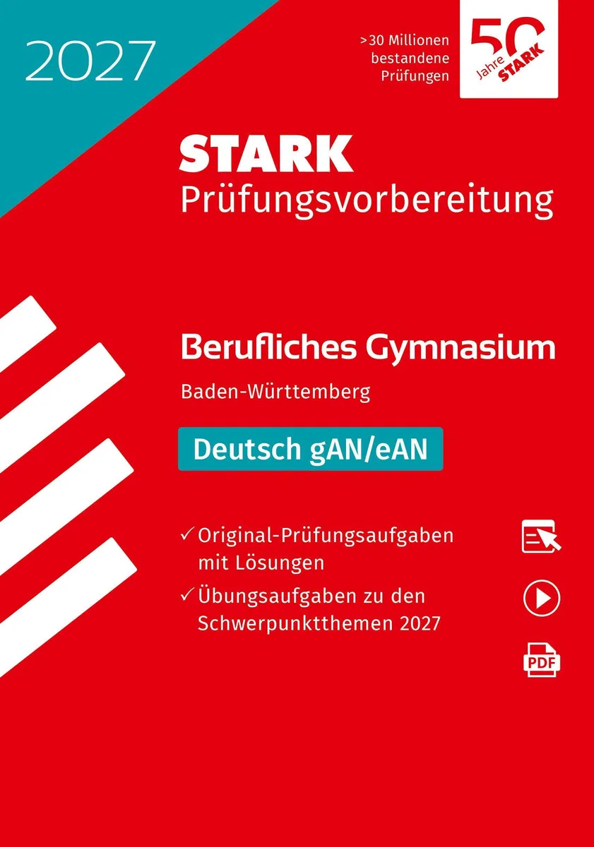 STARK Deutsch - Abitur Berufliches Gymnasium 2027 BW - Prüfungsvorbereitung (Abitur-Prüfungen)