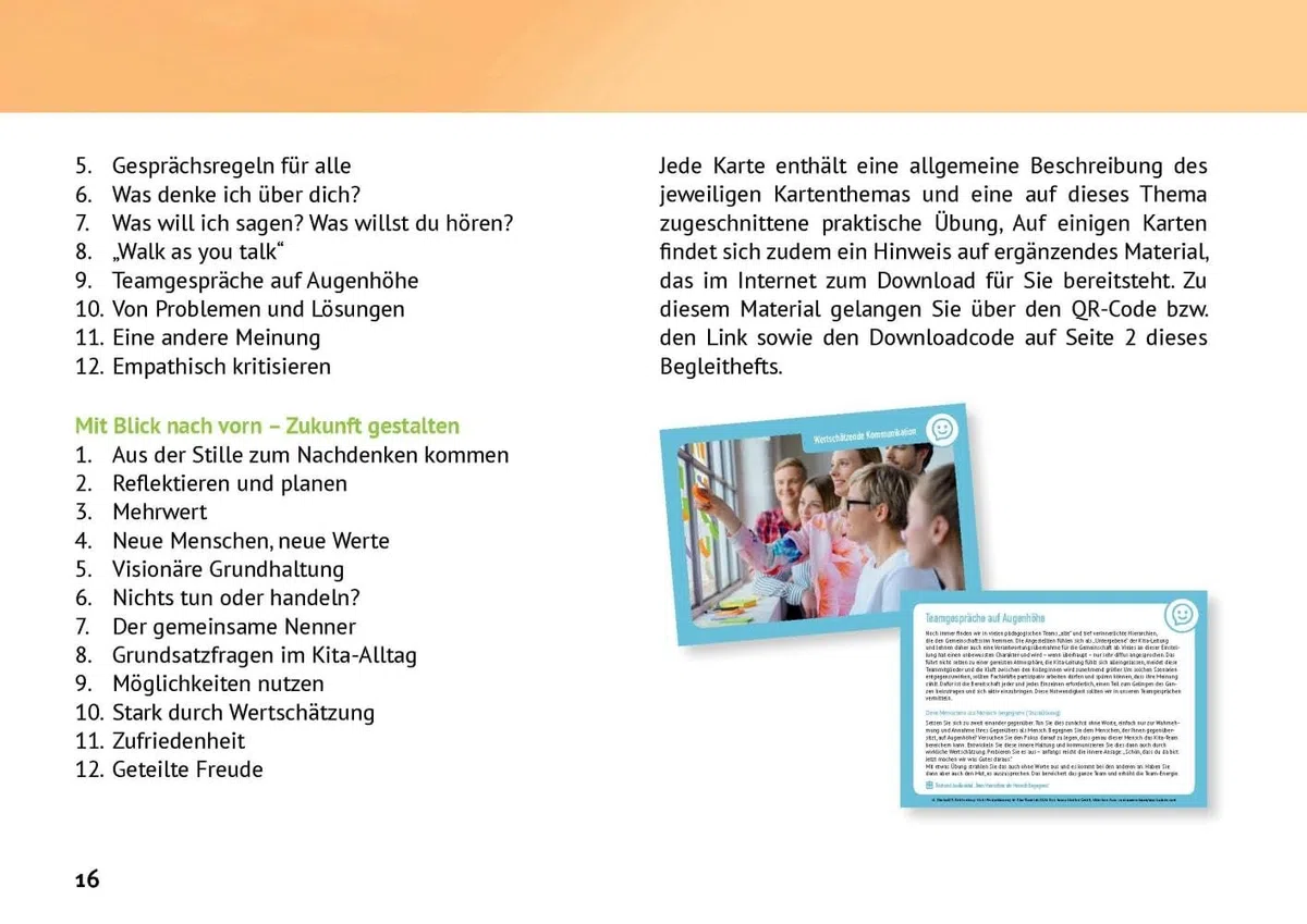 Mehr Wertschätzung im Kita-Team!: 48 Bildkarten mit Übungen und Praxisimpulsen für Erzieher:innen. Kommunikation verbessern, Beziehungen stärken. ... Teamentwicklung & Qualitätsmanagement)
