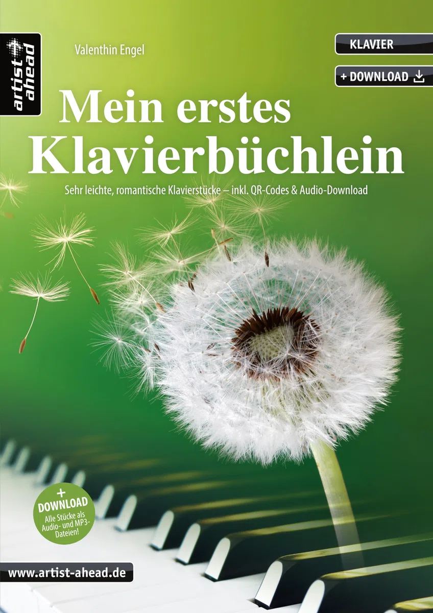 Mein erstes Klavierbüchlein: Sehr leichte, romantische Klavierstücke (inkl. QR-Codes + Audio-Download). Gefühlvolle, emotionale Spielstücke für Piano. Klaviernoten für Anfänger.