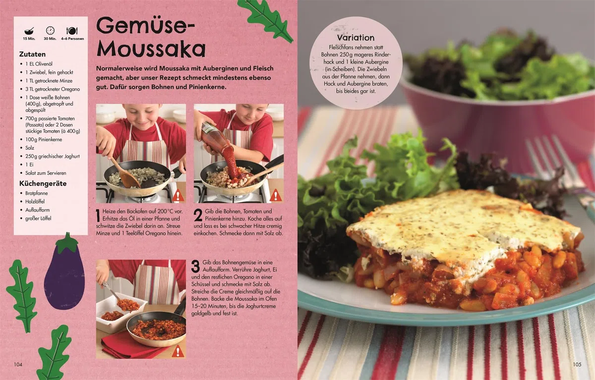 Die Kochschule für Kids: 150 superleckere Rezepte. Schritt für Schritt Kochen und Backen lernen. Für Kinder ab 7 Jahren