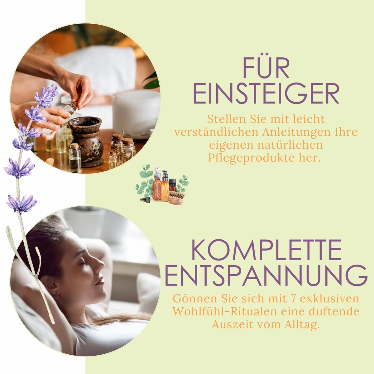 Aromatherapie für absolute Einsteiger - Das 7-in-1-Komplettset: Alles, was Sie über die Anwendung ätherischer Öle wissen müssen. So wählen Sie immer die richtigen Düfte für Ihre Bedürfnisse