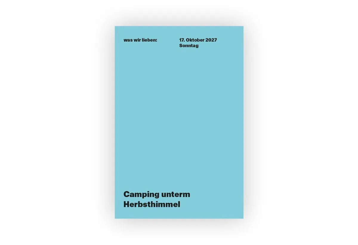was wir lieben: in 365 Tagen. Ein Notizkalender für 2027 mit Liebeserklärungen an den Alltag